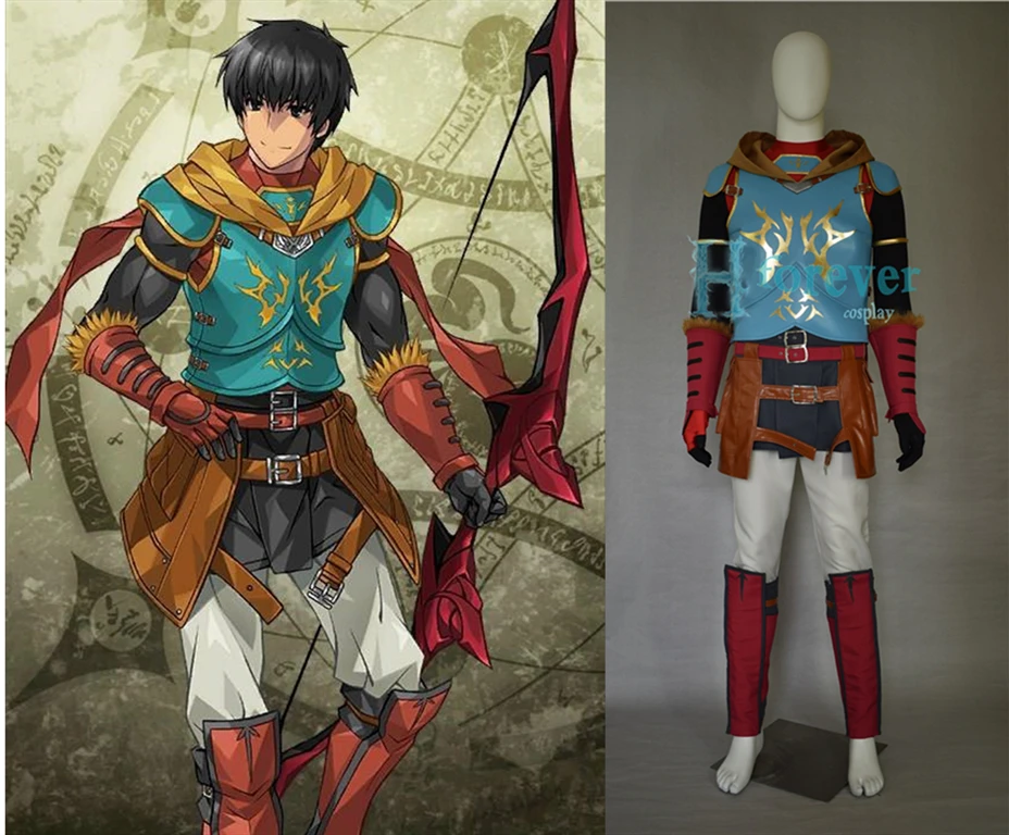 

[Customized] Anime Fate/EXTELLA LINK Arash Archer Ballte Uniform Ver Cosplay Costume For Men Halloween Free Shipping New 2019.