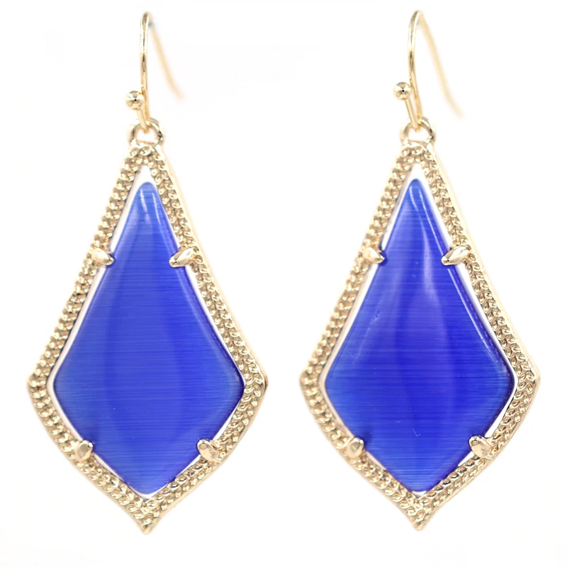 

2019 New Arrival Small Water Drop Crystal Inlay Multi Color Drop Earrings Gold Color 3D Dangle Earrings