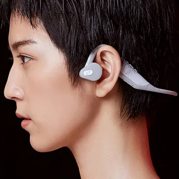 

Bluetooth 5.0 Bone Conduction Wireless Headset Stereo Headphones 360 Degree Bending with Microphone Handsfree for Outdoor Sports