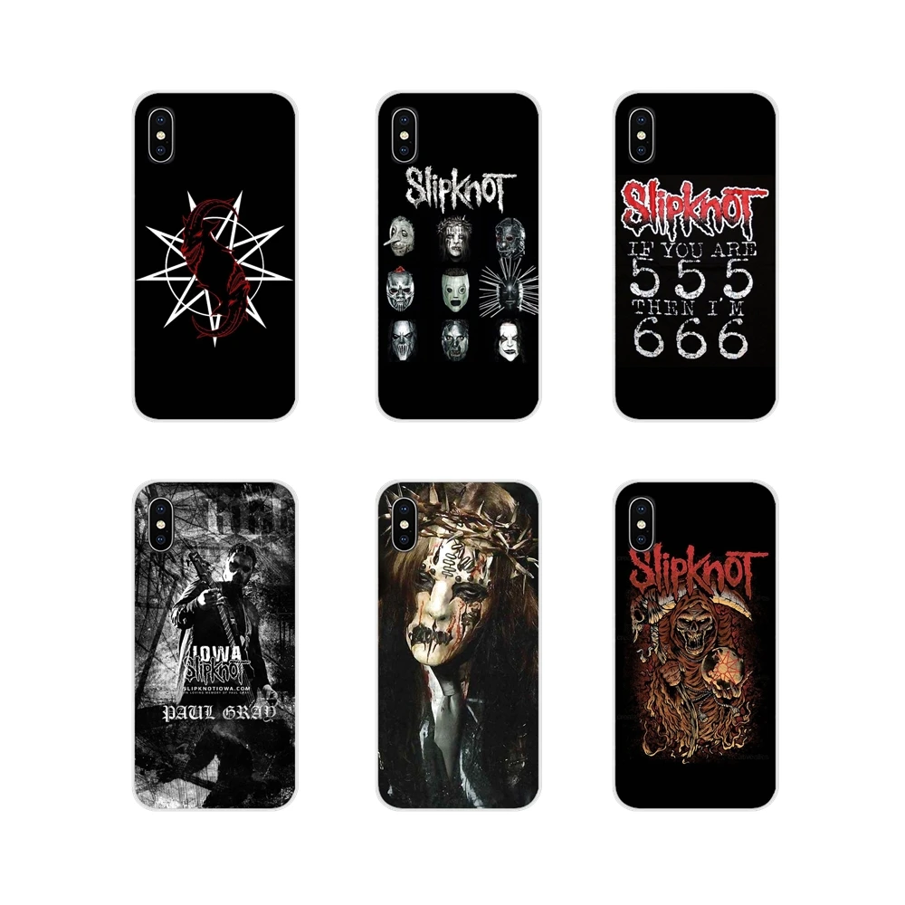Аксессуары для телефона в виде ракушки Чехлы рок группы Slipknot Забавные Маски Apple