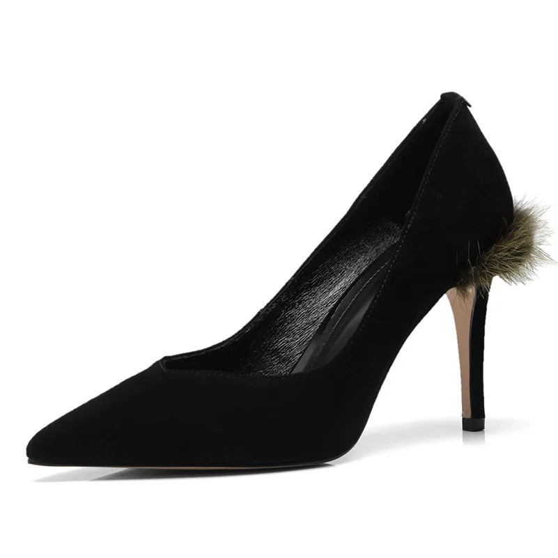 FEDONAS Sexy Women Pointed Toe Pumps Fur Wedding Party Night Club Pumps Ladies High Heeled Suede Shoes Woman New Platfroms Pumps FEDONAS Sexy Women Pointed Toe Pumps Fur Wedding Party Night Club Pumps Ladies High Heeled Suede Shoes Woman New Platfroms Pumps