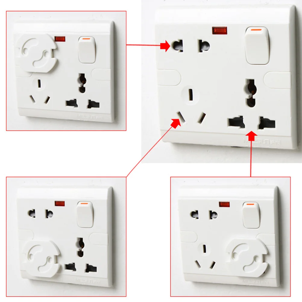 10Pcs/Set Baby Electrical Safety Protector Socket Cover Cap Safety Product Child Guard Against