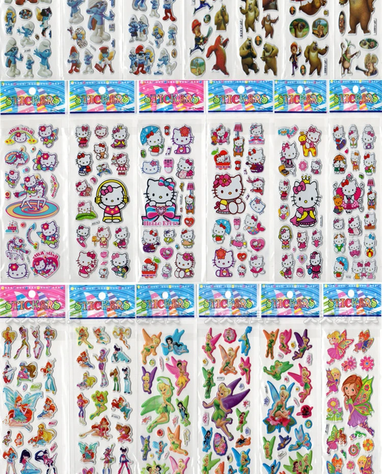 100 шт Детские Мультяшные наклейки с цветами бабочками/детские наклейки kingergarden school teacher