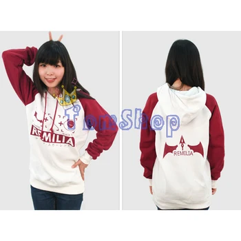 

Anime Touhou Project The Scarlet Devil Mansion Remilia Scarlet Cosplay Unisex Hoodies Coat Sweatshirt Hooded Tops Jacket Costume