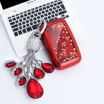 

Funny Quicksand Soft TPU Key Case Cover Shell For Land Rover Range Rover Sport Evoque Freelander 2 Jaguar XE XJ XJL XF C-X16 V12