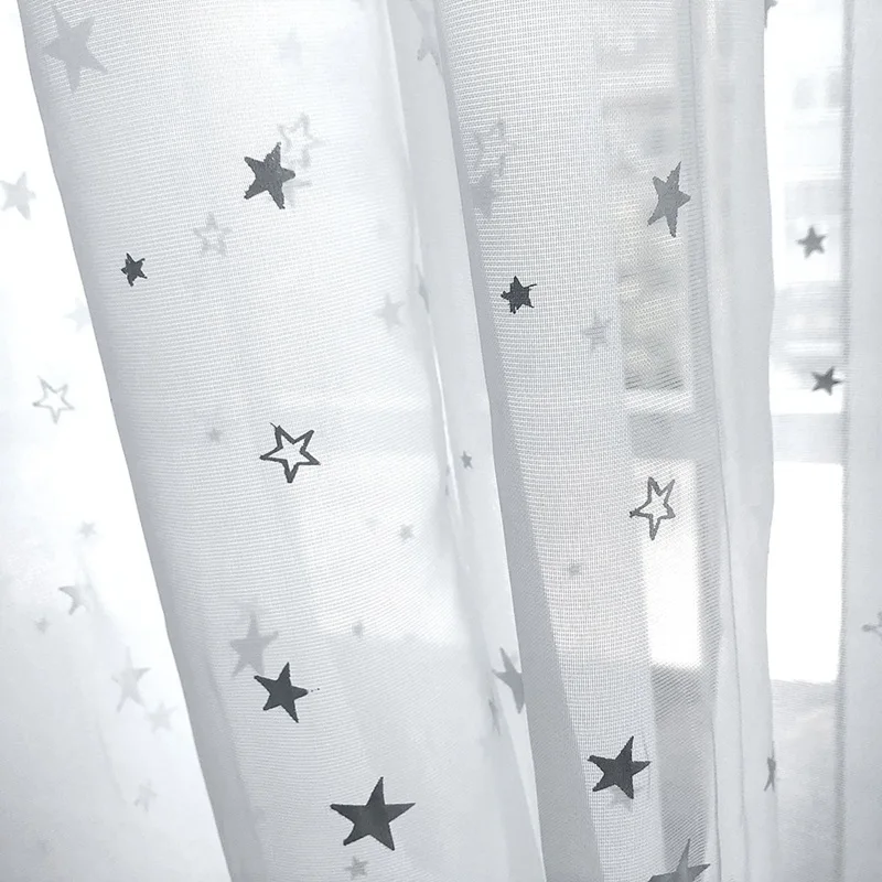 White-Curtains-Star-Gauze-screening-Window-Tulle-Curtain-Modern-Fashion-Fancy-Tulle-sitting-room-HOT-SALE