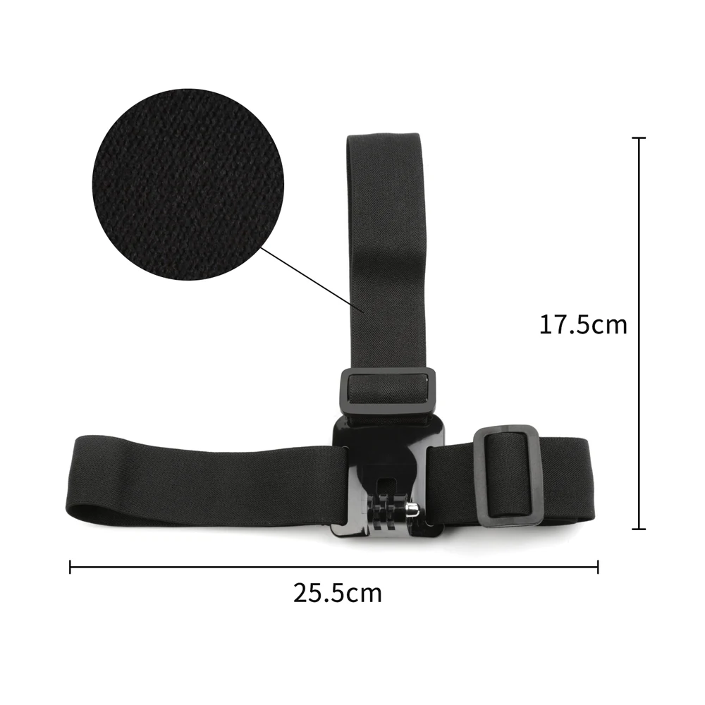 Эластичное крепление SHOOT для камеры GoPro Hero 9 8 7 5 Black Sjcam Sj4000 Yi 4K H9r|for gopro hero|elastic head