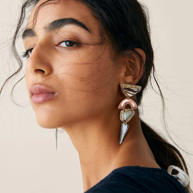Женские серьги подвески FASHIONSNOOPS za этнические висячие ручной работы в стиле бохо