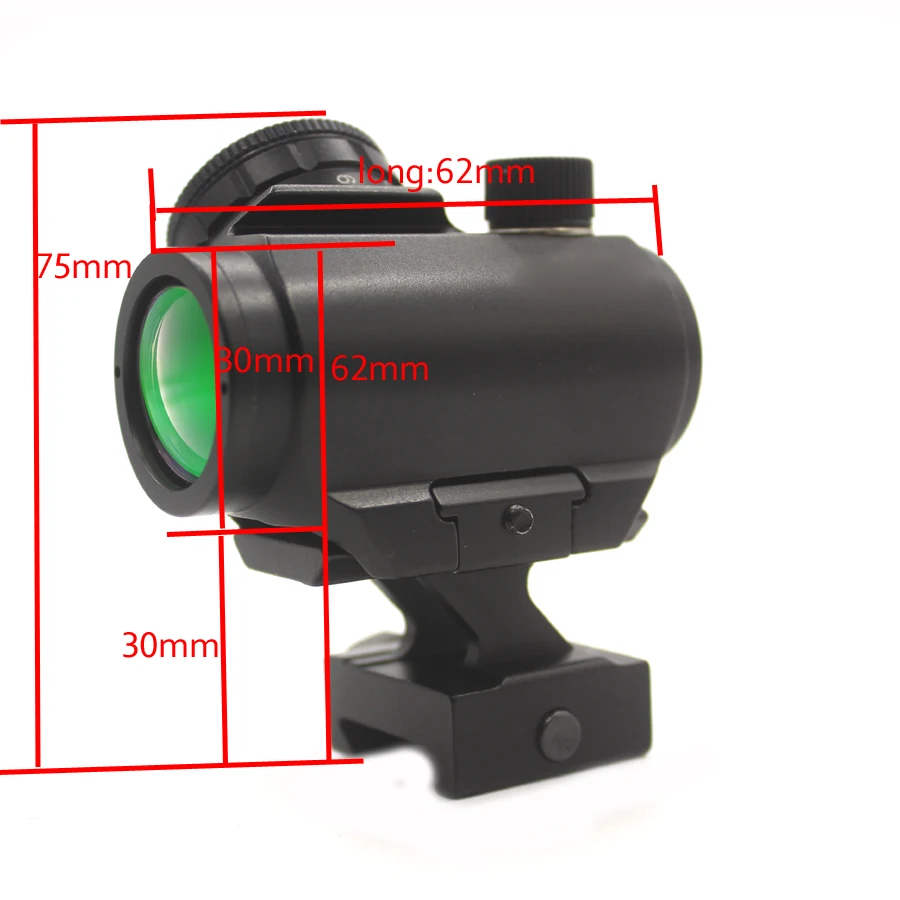 

Red Dot Sight 1X20 Sights Reflex With 20mm Rail Mount Optics Red point For Hunting Tactical Scopes-T1C122