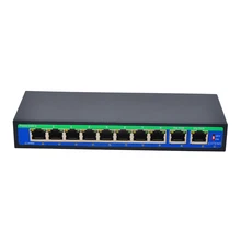 1 Uplink переключатель питания через Ethernet 4,5+/7,8-Поддержка 12 В 24 в 48 в 9 портов 10/100 Мбит/с 8 POE порта