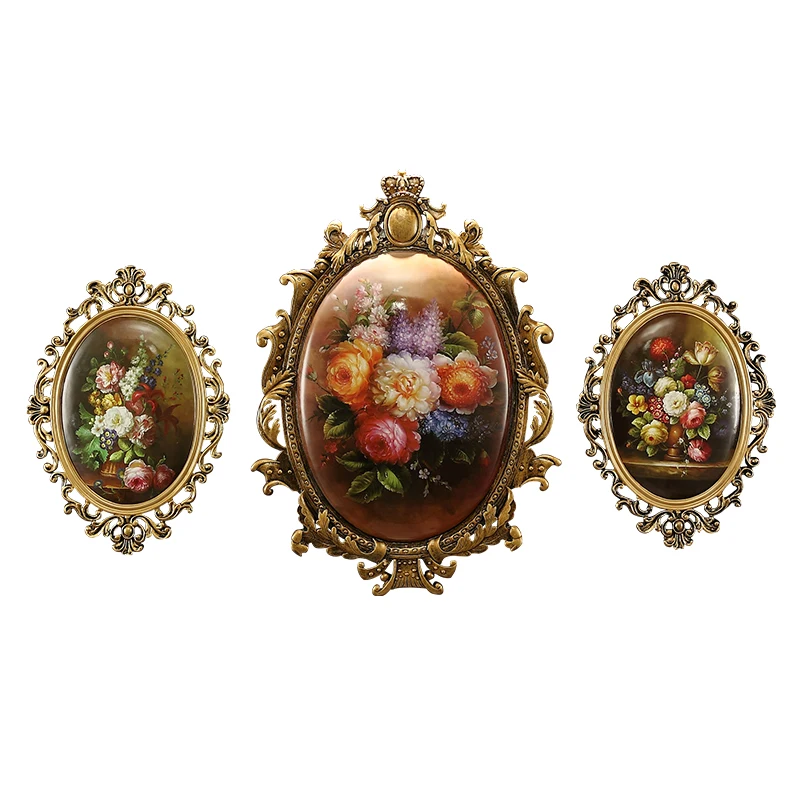 

European Statues Retro Mirrors Painting 3D Wall Background Decoration Crafts Wall Hanging Resin Living Room Wall Decoration R150