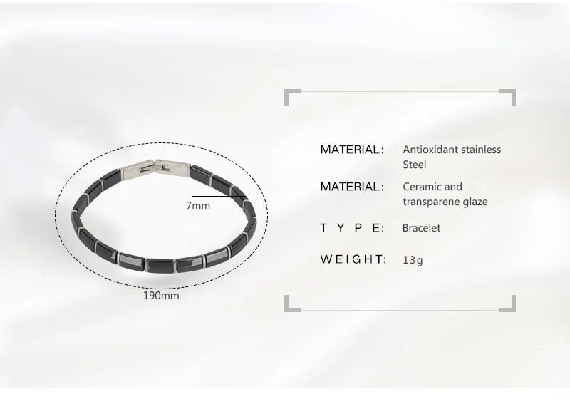 Элегантные женские браслеты, сделанные здоровым гладким керамическим классическим черным белым никогда не выцветает, подарки на годовщину, модные ювелирные браслеты
