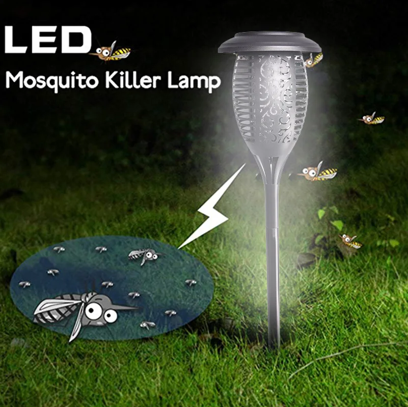 2 в 1 светодиодный Садовый Солнечный светильник для Mpow Mosquito Killer лампа IP65 водонепроницаемый наружный фонарь для газона лампа для ландшафтного пути 1/2 упаковка