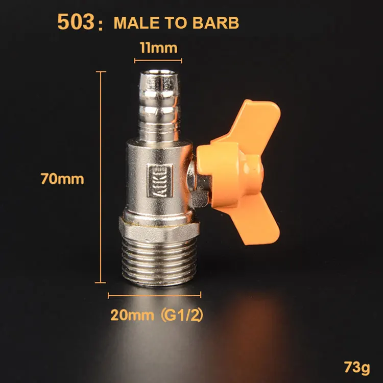 Латунный хромированный шаровой газовый клапан G1/2 &quotBSPP для газа жидкая вода