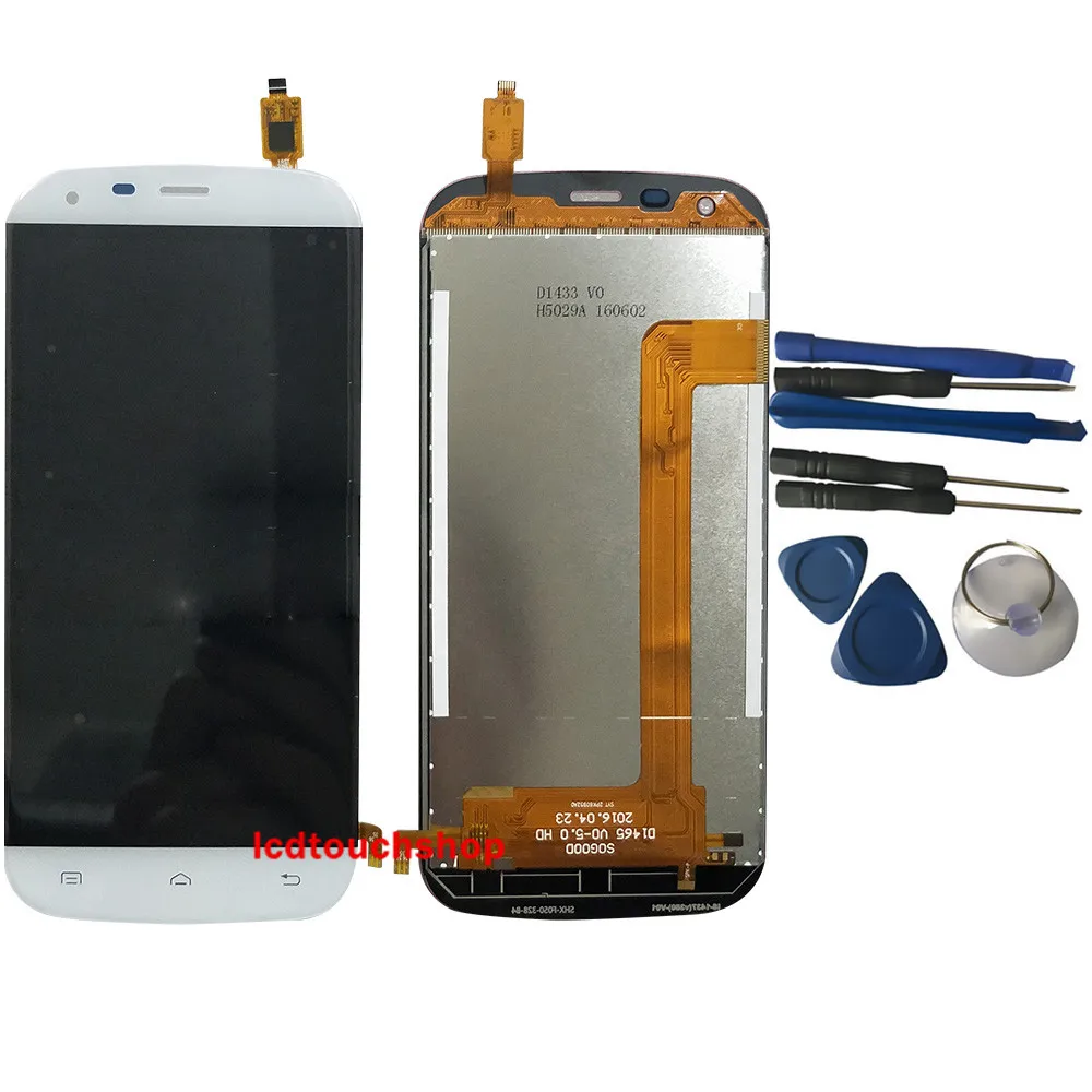 

New LCD Display For D1465 V0-5.0 With Touch Screen For FP-1437-(V350)-V01 Digitizer Assembly Replacement With Tools