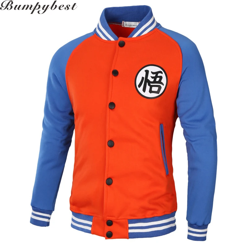 Новый японский аниме куртка Dragon Ball Гоку Varsity Для мужчин женщин осень Повседневное