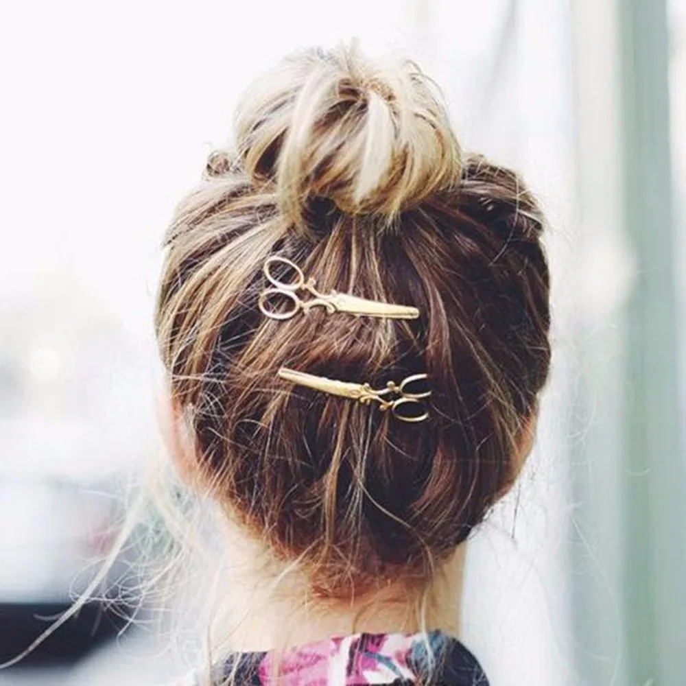 

KISSWIFE 1 pc Popular Women Lady Girls Scissors Shape Barrette Hair Clip Hairpin Hair Accessories Decorations Free shipping