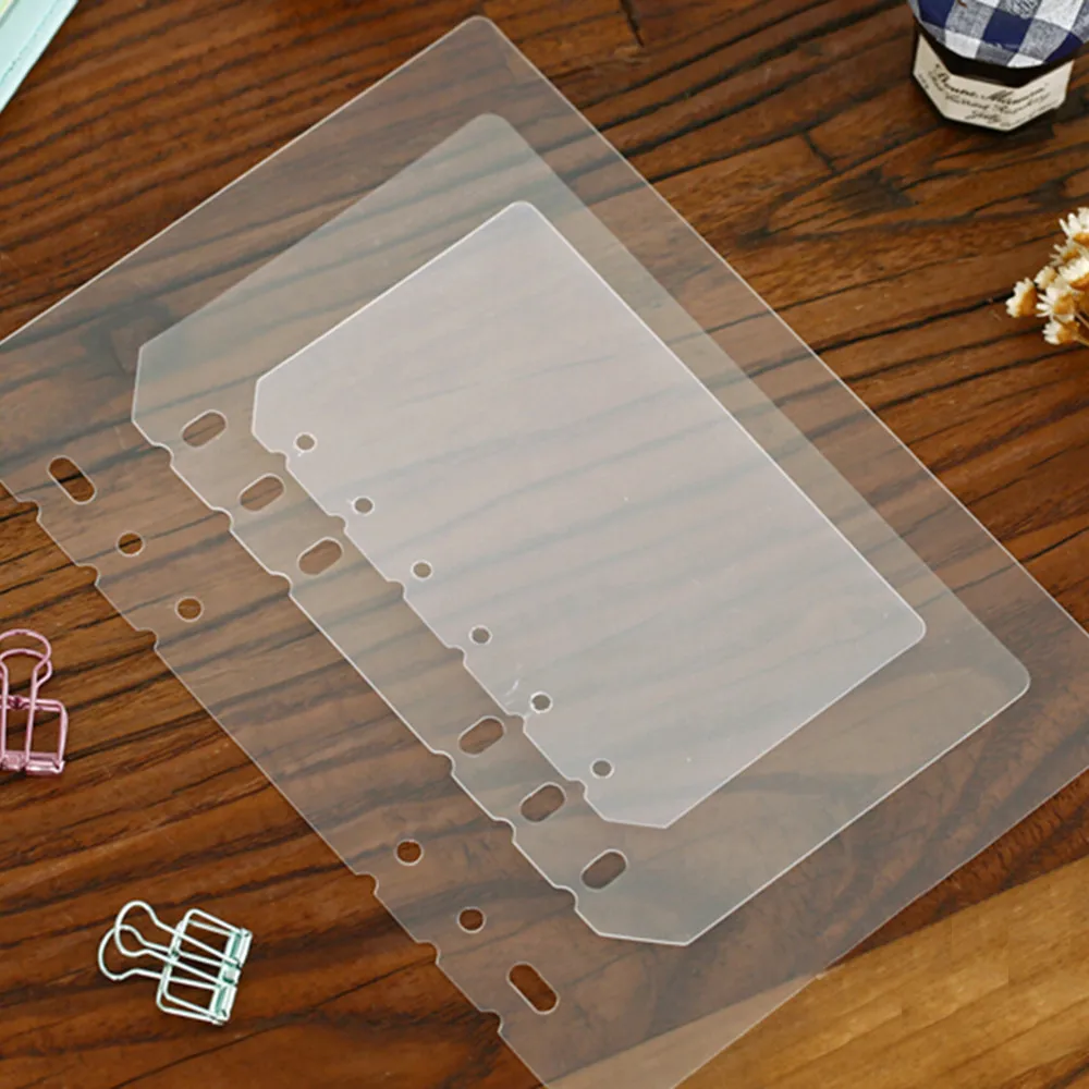 500pcs PP Frosted Planner's Inner Pages Spacer Plate Diario Binder