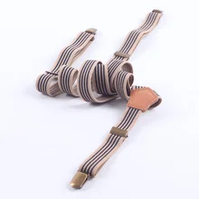 Полосатые универсальные регулируемые подтяжки с зажимом эластичные y-образные кожаные подтяжки из искусственной кожи 3 зажима обтягивающие подтяжки для ремня