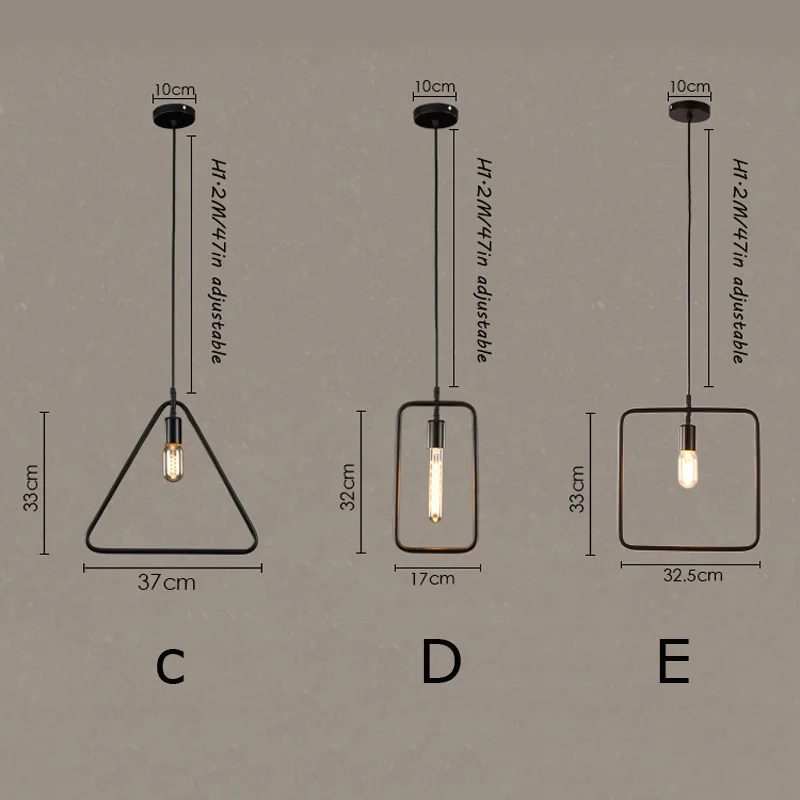 Vintage Black Geography Pendant Lights Home Lighting Fixture Restaurant Hanging Drop Lights Retro Loft Mini Pendant Lamp Iron Indoor Pendant Lights (11)