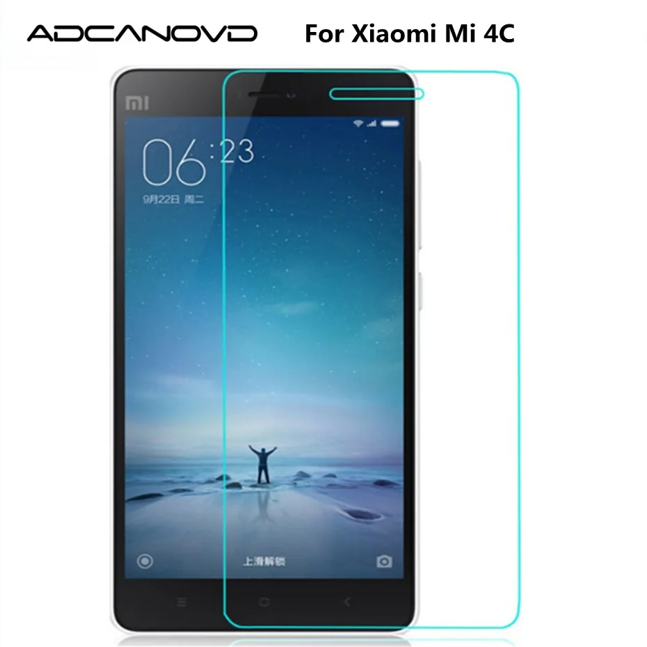 

2PCS Explosion-proof Front Tempered Glass Film For Xiaomi Mi 4C Dual Sim mi4c mi-4C LCD Screen Protector pelicula de vidro