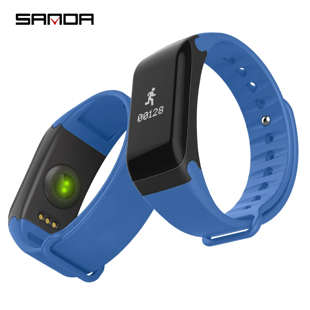 SANDA F1 смарт-браслеты кровяное давление монитор сердца смарт-браслет Bluetooth