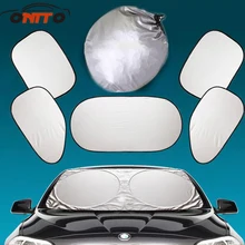 6 шт./лот солнцезащитный козырек Набор оконный экран от солнца автомобильный чехол солнечная УФ защита автомобиля Наклейка для bmw benz honda skoda toyota kia