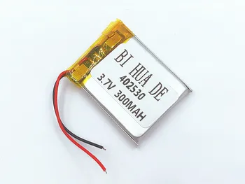 

3.7V 300mAh 402530 Lithium Polymer li ion Rechargeable Battery For Car GPS vehicle traveling data recorder MP3 MP4 Speaker PSP
