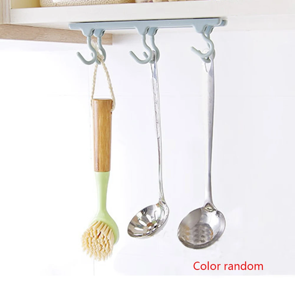 

new Kitchen Cupboard 6 Organizer Hook Pantry Chest Tools Towels Hanger Wardrobe Clothes Storage Shelf