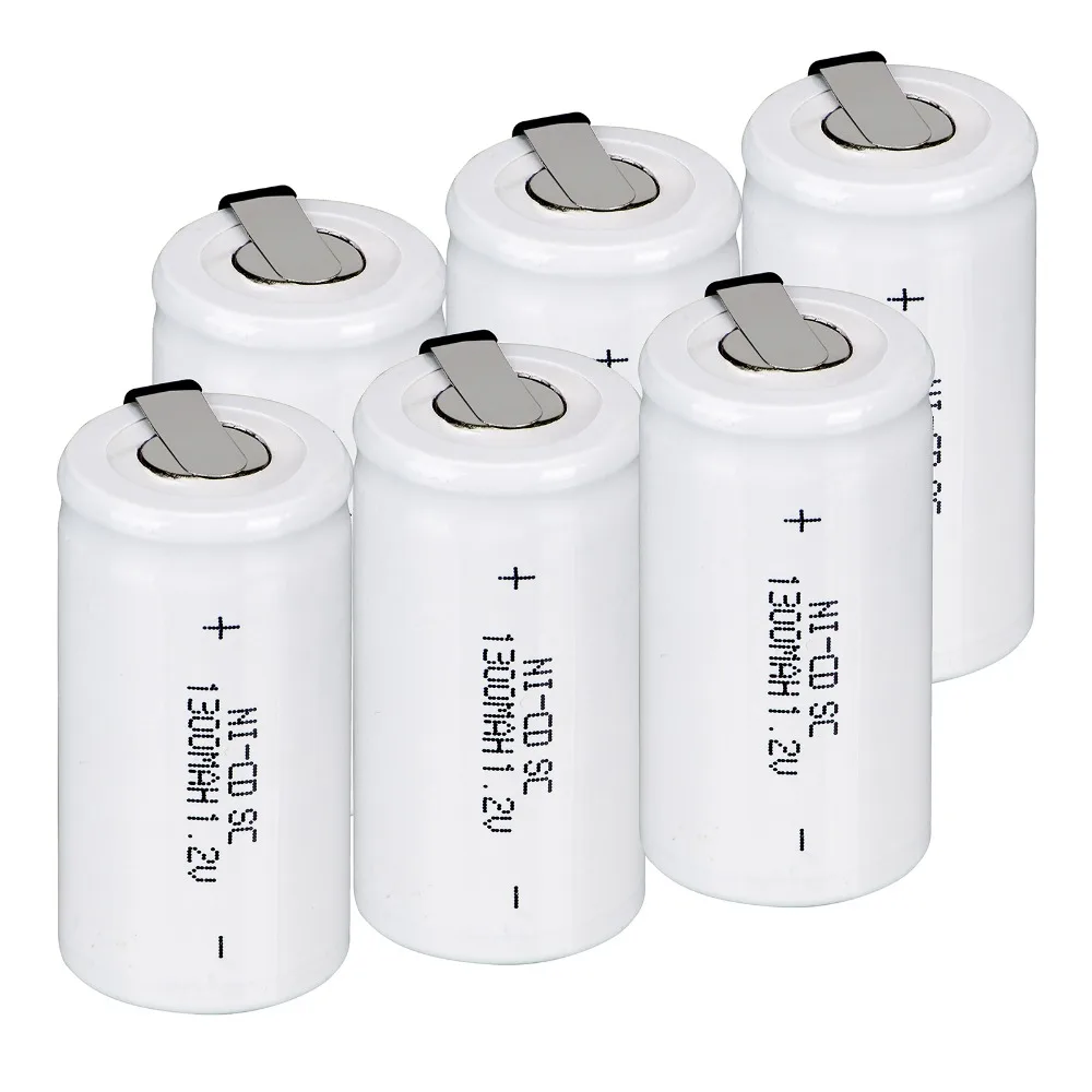 Склад в России! 10 шт. Ni Cd аккумуляторные батареи 1300 мАч 1 2 в|battery 1.2v 1300mah|battery