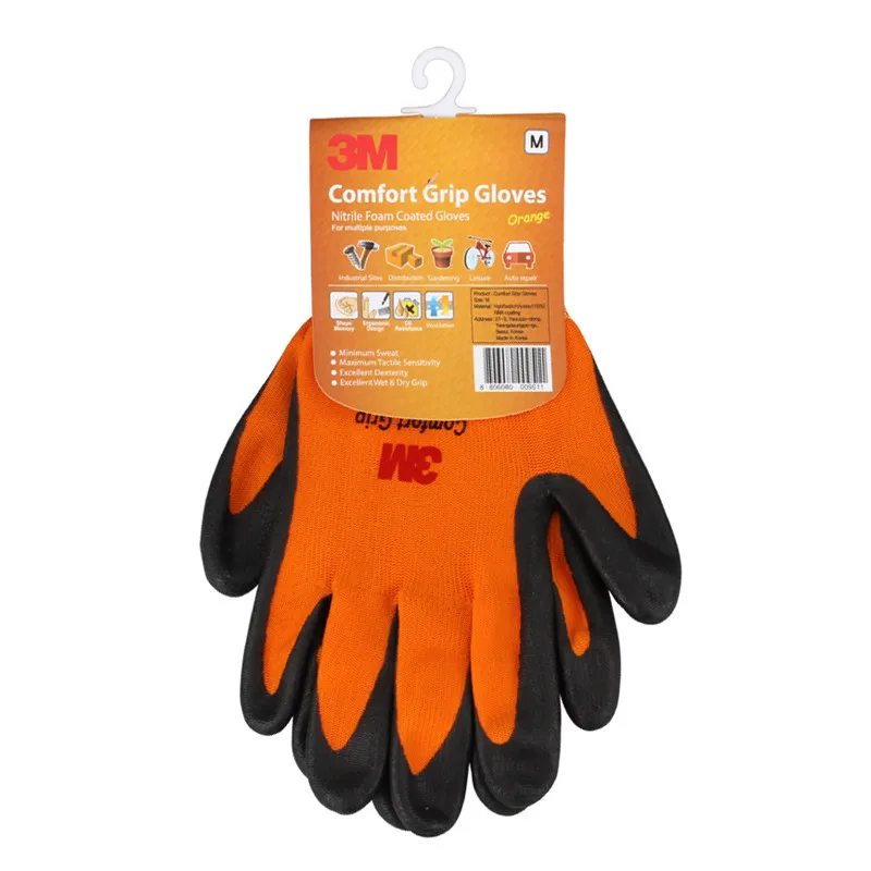 Цвет 3m электрическая изоляция температура удобные нескользящие перчатки защитные перчатки промышленные строительные защитные перчатки - Цвет: Оранжевый