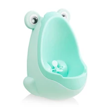 Горшок для туалета обучающий лягушка милый мультфильм пластиковый Туалет Тренажер горшок Potties Pee настенный ребенок мальчик стенд вертикальный