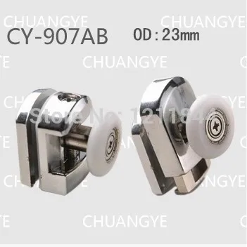 Bath room pulley OD 23MM Arc shower alloy swing single wheel shower room accessories Bath room pulley OD 23MM Arc shower alloy swing single wheel shower room accessories
