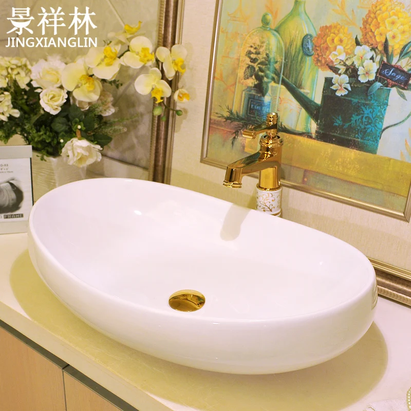 

Fashion brief style art basin wash counter basin mdash . pure white
