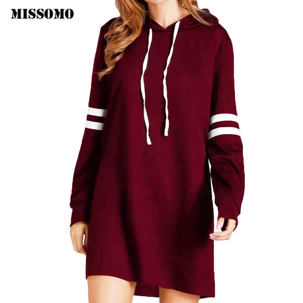 

MISSOMO clothes Women 2019 Long Sleeve hoodie dress Long Sweatshirt Jumper Pullover hoodies women Sport Casual sweatshirts