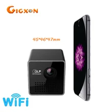 Gigxon-g1 + дешевые dlp микро-проектор wireless wifi 35 люмен 800: 1 супер мини dlp проектор 640*360 ezcast системы