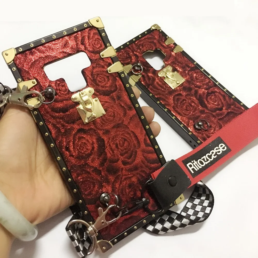 

For samsung galaxy s9 plus s8 plus case cover luxury 3d rose glitter anti-knock soft silicon phone bag case for samsung note 9 8