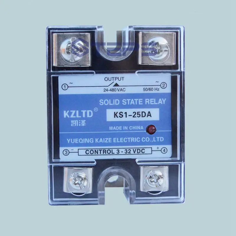 

With lamp single-phase solid state relay DC to AC 25A non-contact solid state relay contactor 24V5V380V