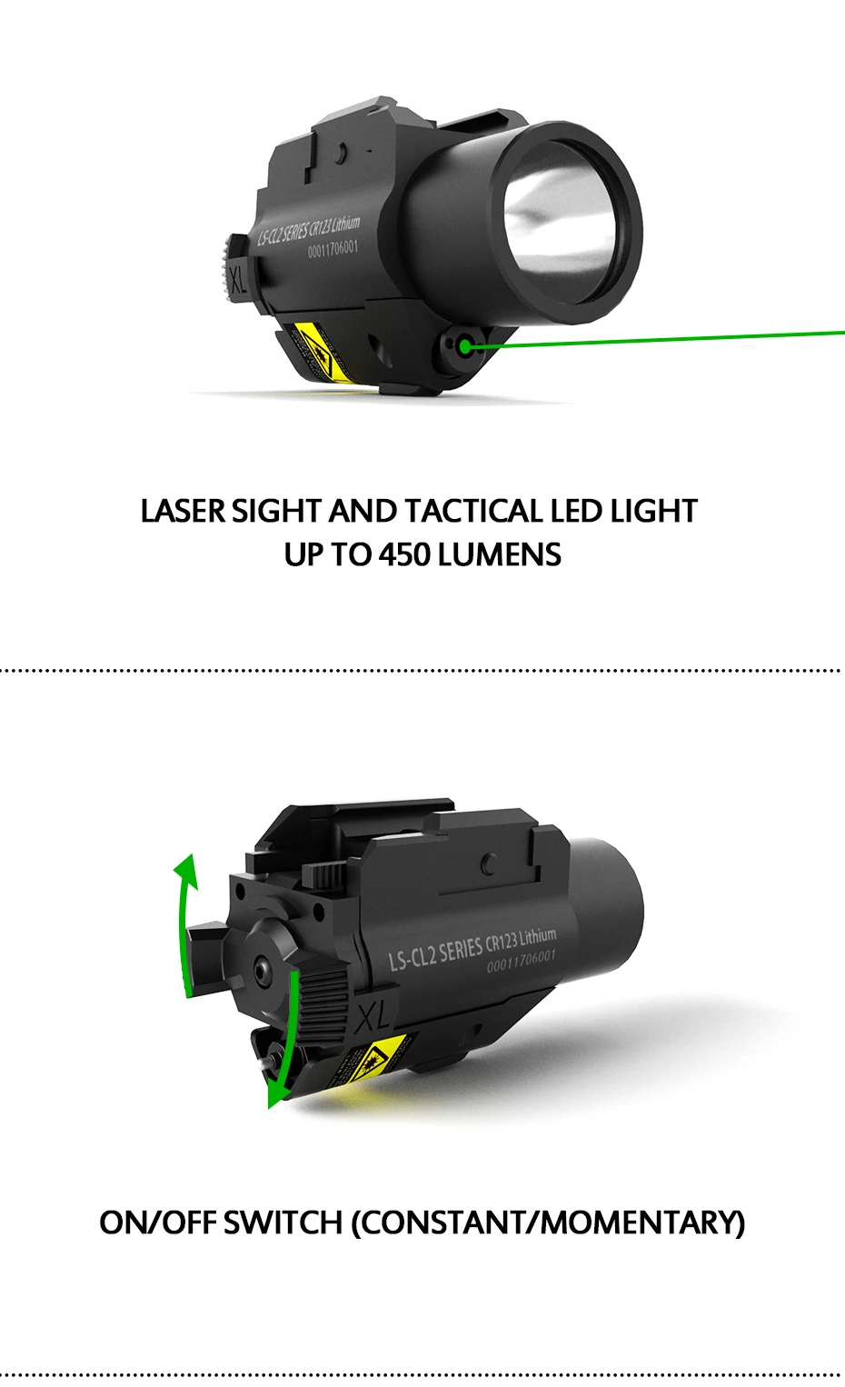 Laserspeed зеленый лазер 5 мВт прицел и пистолет оружейный светильник и оружие Тактический Пистолет самообороны зеленый лазерный прицел