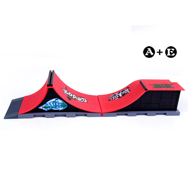 Mini rampe pour les doigts, modèle A + E, plate forme de Skateboard de parc/Skateboard, comprend