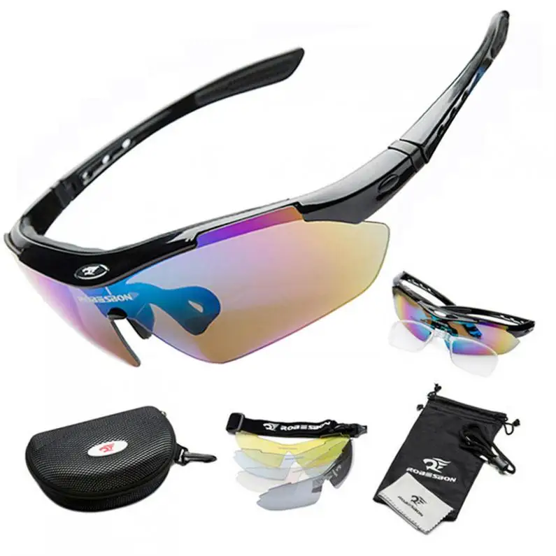 baratas ROBESBON Homens Esportes Óculos De Sol Óculos de Ciclismo de Estrada Mountain Bike Andar de Bicicleta óculos de Proteção Óculos de Proteção Óculos de Lente com UV400 5
