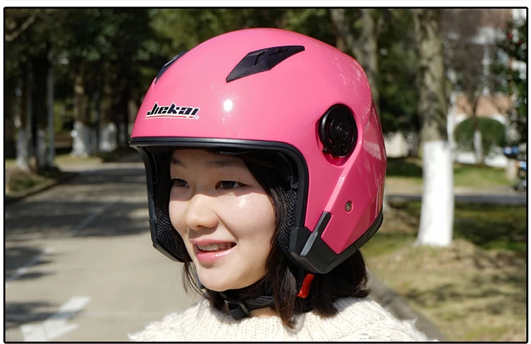 JIEKAI шлем moto rcycle с открытым лицом moto racing moto rcycle винтажные шлемы с двойным объективом capacete para moto cicleta cascos para