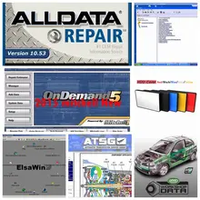 Лучший Alldata программное обеспечение все данные 10,53 авто ремонт программного обеспечения+ Mitchell OnDemand+ Elsawin+ яркая мастерская+ ATSG 1 ТБ HDD USB3.0
