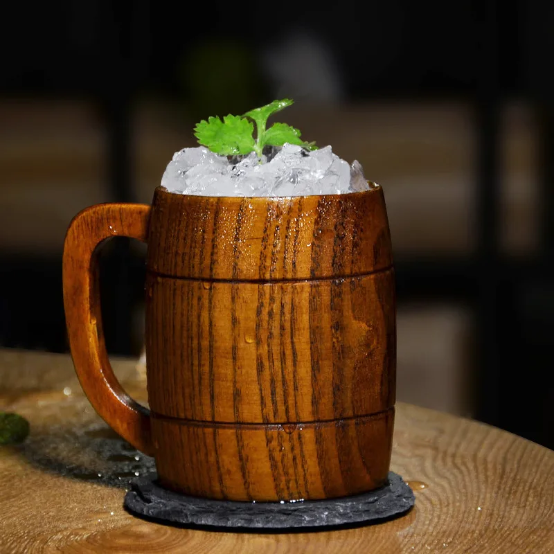 Wooden Handmade Home Use Wine Cup for Cocktail Beer Cold Juice Dropshipping | Дом и сад