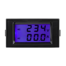 1 Pcs الجملة العرض المزدوج الرقمية AC فولت مقياس التيار الكهربائي الجهد عداد لوحة + الشعور الحالي المقاومات 100A 300 V 110 V 220 V(China)