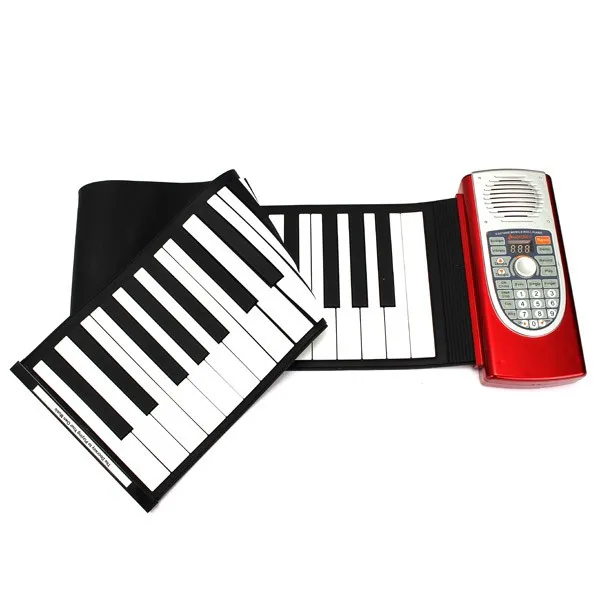 61 keys Midi Electronic Roll Up Piano Portable Flexible Soft Keys Music