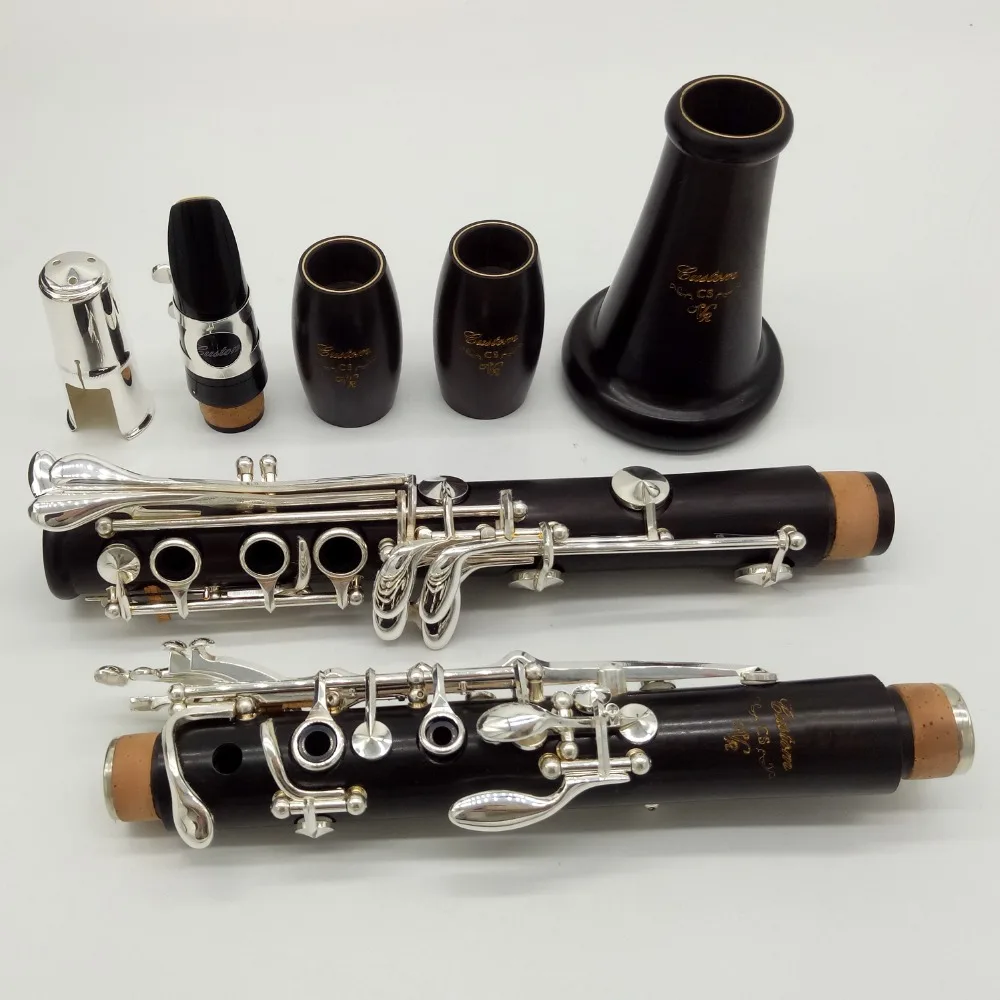 

Brand New Music Fancier Club Sandalwood Ebony Wood Professional Custom Bb Clarinets MFCCL-CSVR Mouthpiece 4C Included Case
