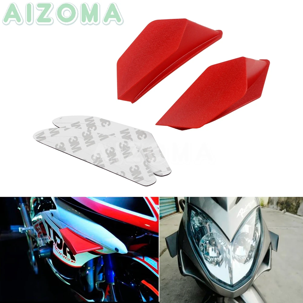 

Red Motorcycle Dynamic Wing Kit Scooter Universal Winglet Decoration Sticker For Kawasaki Yamaha Suzuki Honda NC750 NC700 CBR CB