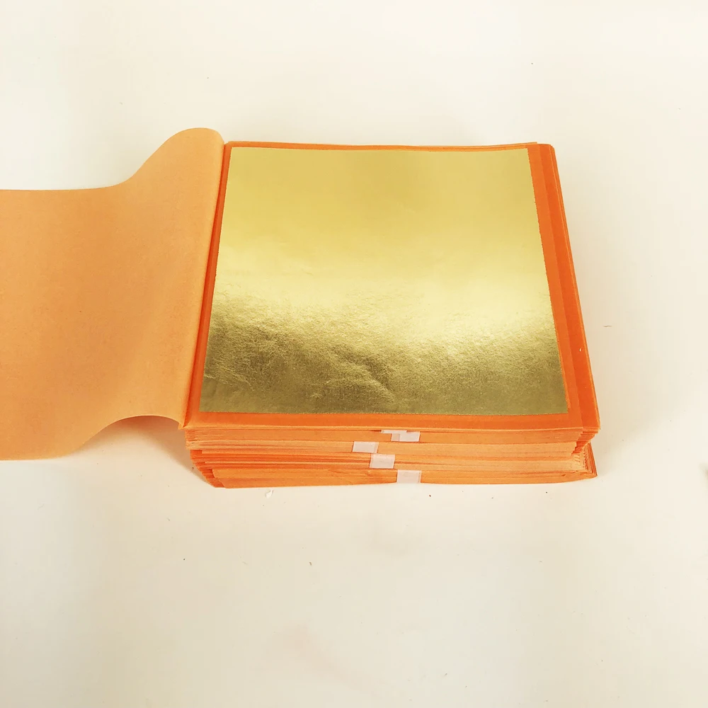 

20 booklets of 500 sheets 14x14 cm Transfer Imitation gold silver Copper Leaf - Transfer Booklet for Gilding Crafts Buddbas