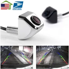 NOSOTROS los stocks/Alambre 2017New HD CCD Impermeable Noche Cámara de Visión Trasera en Color Del Rearview Del Coche Sistema de Aparcamiento Marcha Atrás/E366 E318